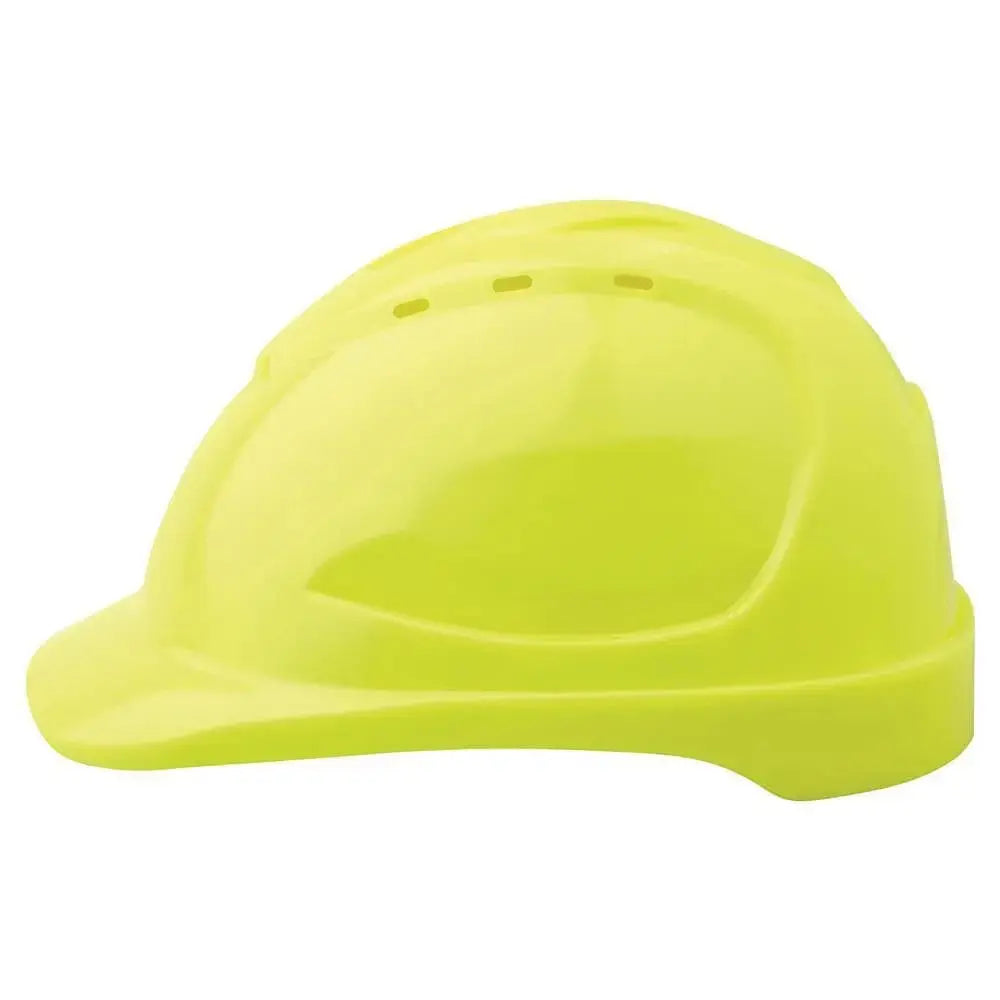 Pro Choice Hard Hat Vented 6 Point Push Lock Harness - HHV9 PPE Pro Choice FLURO YELLOW
